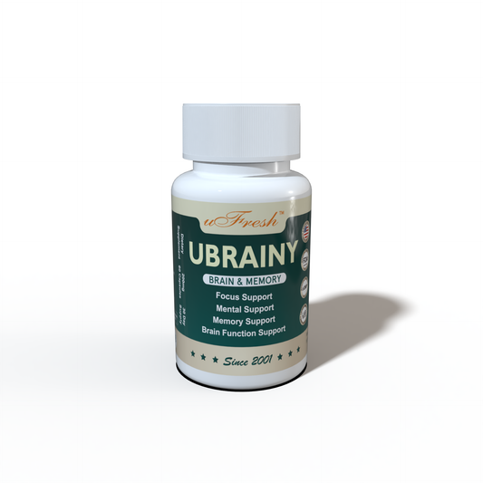 UBRAINY Brain and Memory Support, 60 Capsules, 30-Day Supply